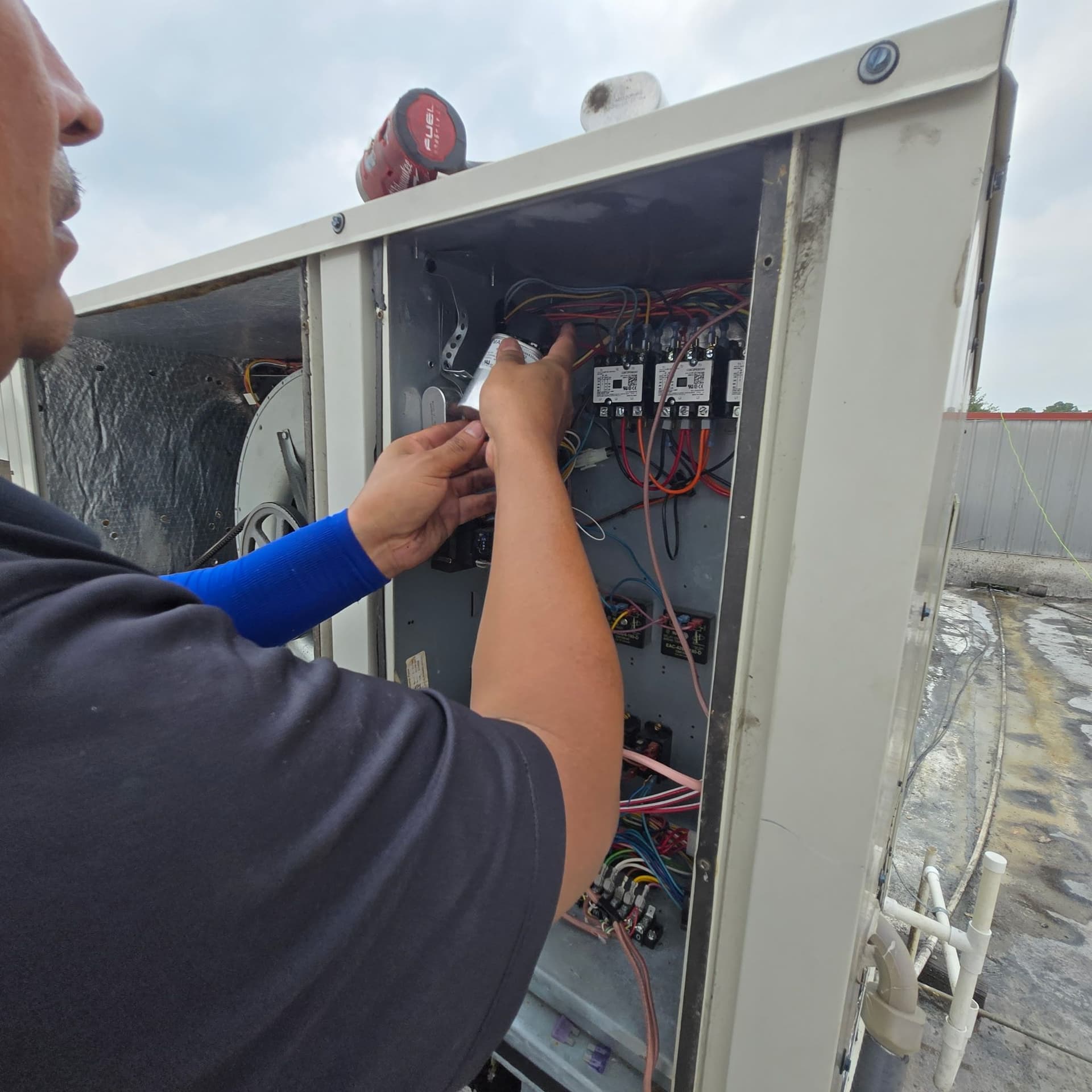 Restaurant AC Repair - Condenser Coil, Capacitor and Belt Replacement image