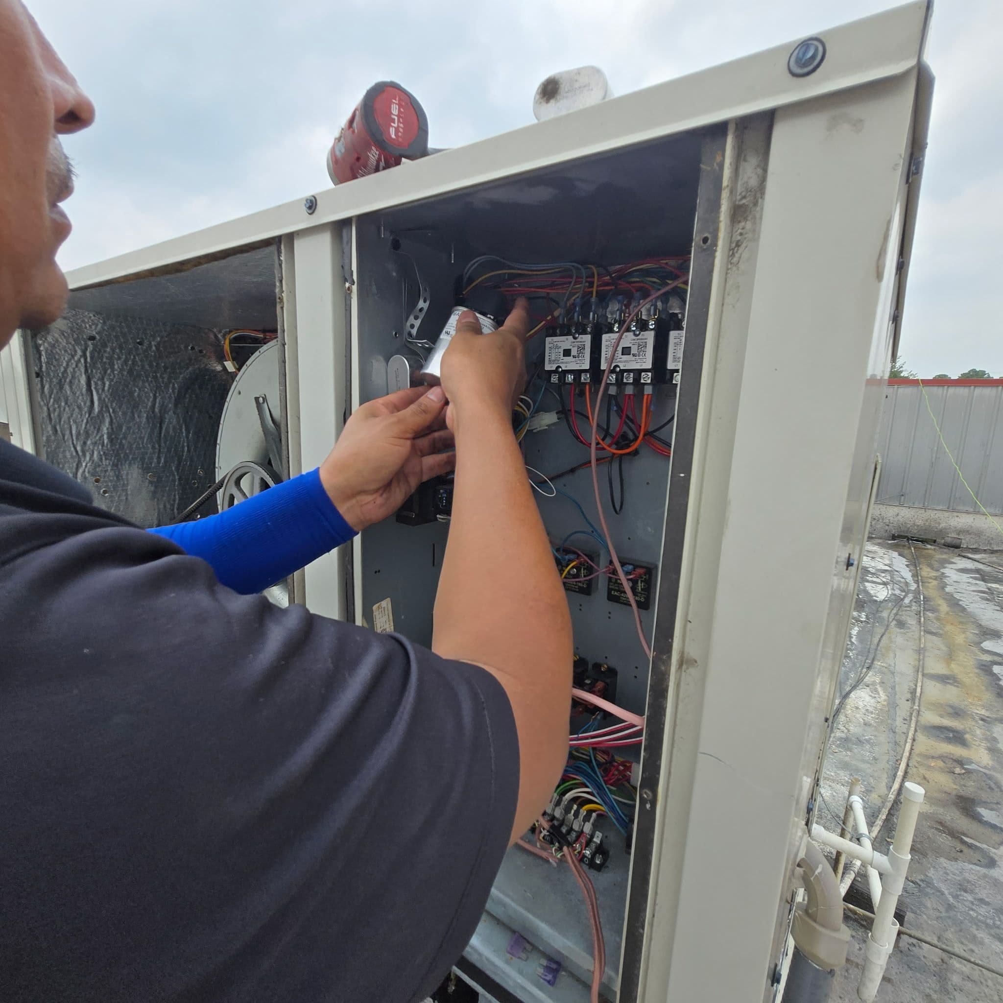 Project Restaurant AC Repair - Condenser Coil, Capacitor and Belt Replacement image