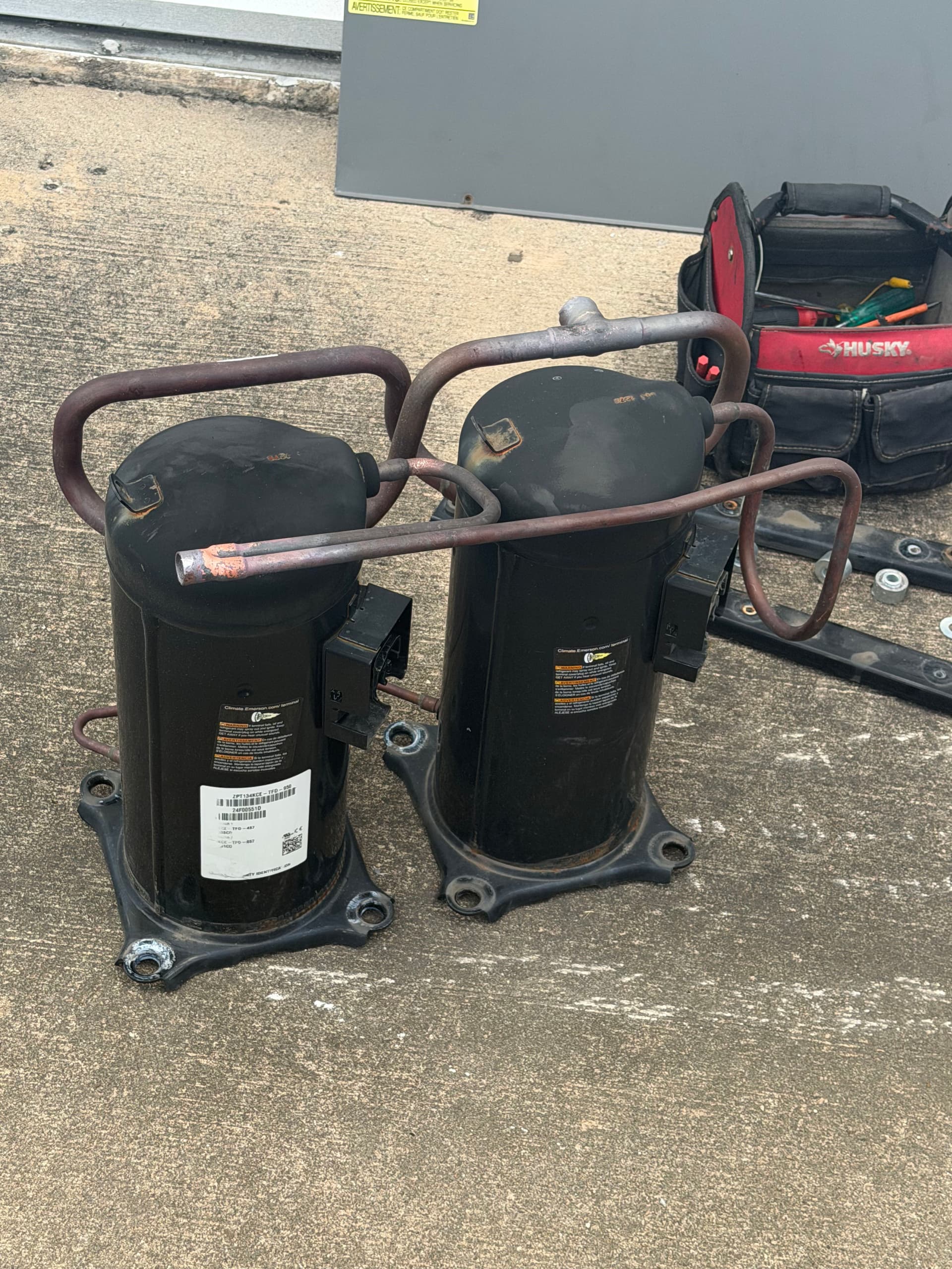 Double Compressor Replacement on a 12.5-Ton Commercial System image