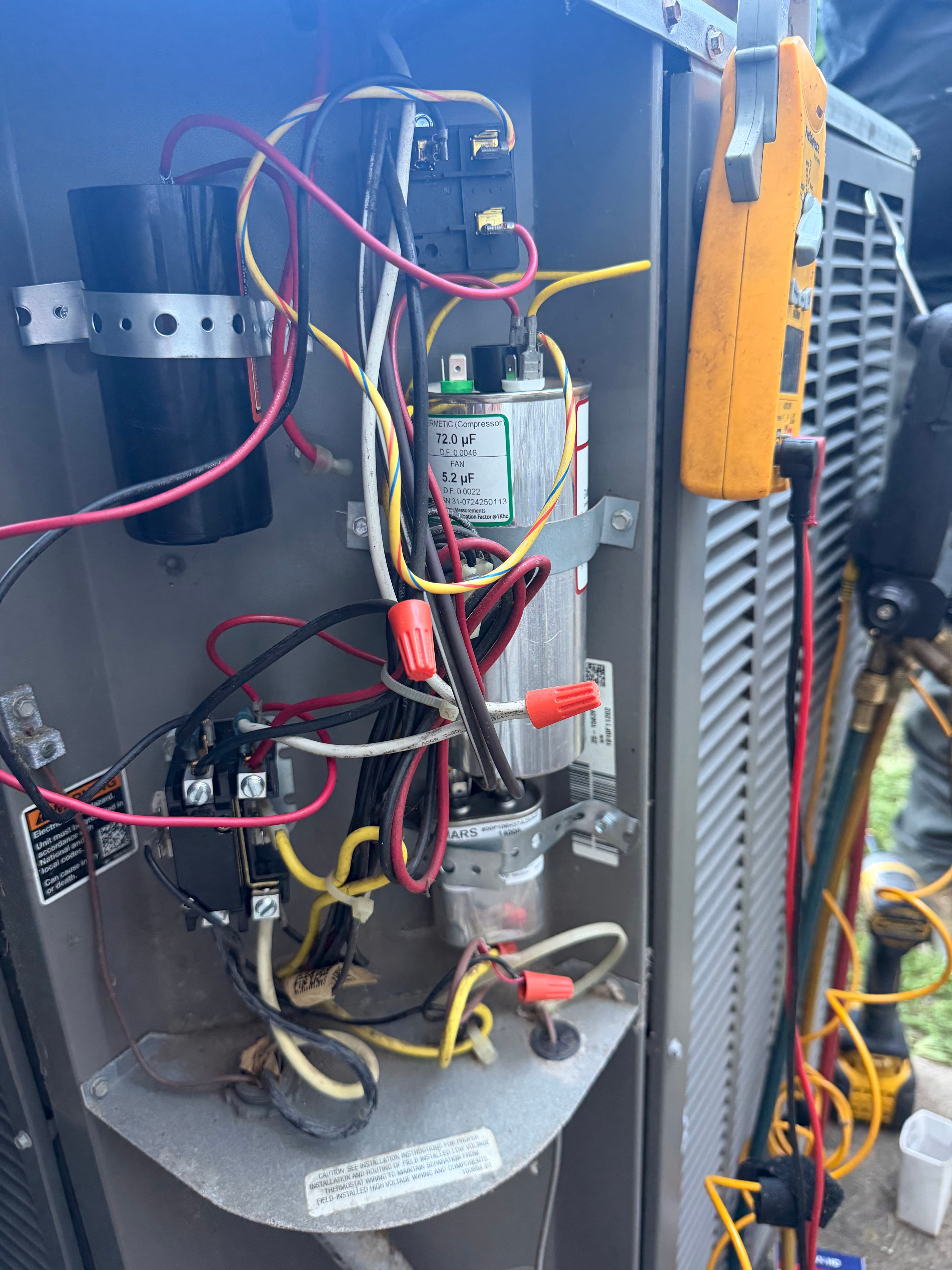 Project AC Condenser Repair in Sugar Land Fixed With Capacitor and Hard Start Kit image
